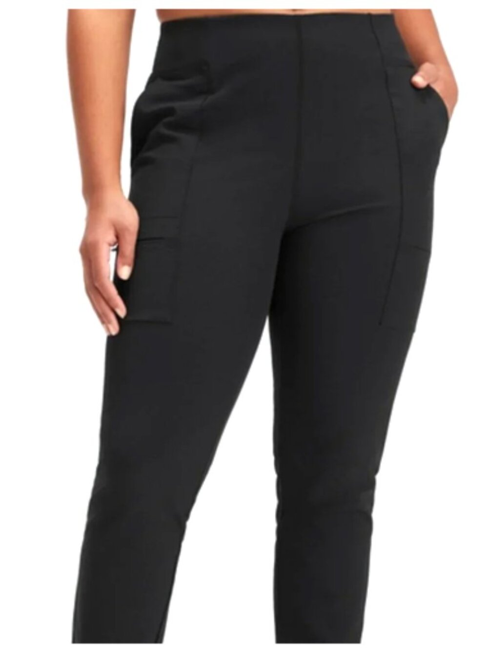Fabletics Black Hybrid Cargo Slimming Pants size XS NWT